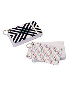 Office Depot Brand Fashion Index Cards, 3in x 5in, Ruled, Assorted, Pack Of 100