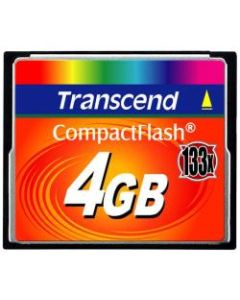 Transcend 4GB CompactFlash Card (133x) - 4 GB