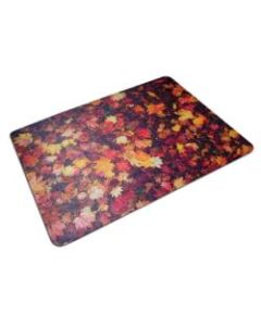 ColorTex Polycarbonate Floor Mat, 36in x 48in, Autumn Leaves