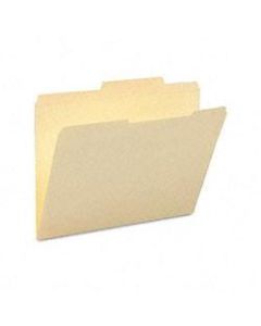 Smead Guide Height 2/5-Cut Recycled File Folders, Letter Size, Manila, Box Of 100