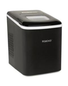 Igloo 26-Lb Automatic Self-Cleaning Portable Countertop Ice Maker Machine, 12-13/16inH x 9-1/16inW x 12-1/4inD, Black