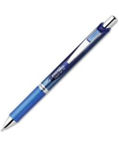 Pentel EnerGel RTX Liquid Gel Pen - Medium Pen Point - 0.7 mm Pen Point Size - Needle Pen Point Style - Refillable - Retractable - Blue Gel-based Ink - Blue, Silver Barrel - 1 Each