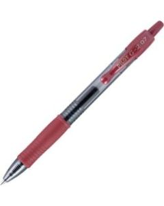 Pilot G2 -7 Retractable Gel Roller Pens - Fine Pen Point - 0.7 mm Pen Point Size - Refillable - Retractable - Burgundy Gel-based Ink - Translucent Barrel - 12 / Dozen