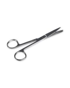Medline Sharp/Blunt Operating Room Scissors, 5 1/2in, Stainless Steel, Pack Of 25