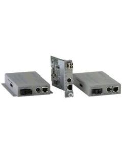 Omnitron Systems iConverter 10/100M2 UTP to Fiber Media Converter - 1 x RJ-45 , 1 x ST Duplex - 10/100Base-TX, 100Base-FX