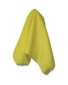 Genuine Joe General-purpose Microfiber Cloth - Cloth - 16in Width x 16in Length - 12 / Bag - Yellow