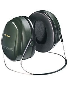 Optime 101 Earmuffs, 26 dB NRR, Dark Green, Behind the Head