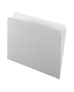 Pendaflex Straight-Cut Color File Folders, Letter Size, Gray, Box Of 100