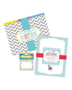 Barker Creek Multidesign Get Organized Kit, Letter Size, Chevron Beautiful