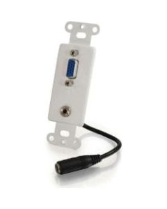C2G Decora Style HD15 VGA+ Wall Plate Insert