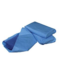 Medline Sterile Disposable Surgical Towels, 17in x 27in, Blue, 4 Towels Per Pack, Case Of 20 Packs