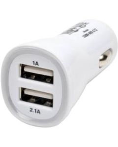Tripp Lite Dual USB Tablet Phone Car Charger High Power Adapter 5V / 3.1A 15.5W - 12 V DC Input Voltage - 5 V DC Output Voltage - 3.10 A Output Current