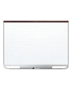 Quartet Prestige 2 Magnetic Unframed Total Erase Whiteboard, 48in x 36in, Mahogany Wood Frame