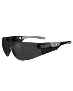 Ergodyne Skullerz SAGA Frameless Safety Glasses, One Size, Matte Black Frame, Smoke Lens