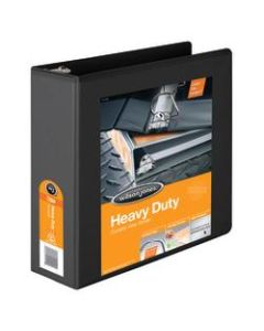Wilson Jones Heavy-Duty View 3-Ring Binder, 3in D-Rings, 48% Recycled, Black