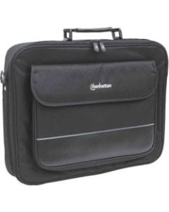 Manhattan Empire II 17in Laptop Briefcase, Black - Top Load, Fits Most Widescreens Up To 17in