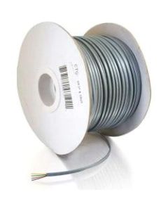 C2G 500ft 28 AWG 4-Conductor Silver Satin Modular Cable Reel - 500ft - Silver