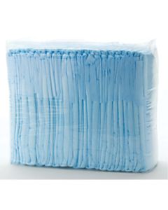 FitRight Basic Disposable Briefs, Large, Blue/White, 25 Briefs Per Bag, Case Of 4 Bags