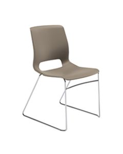 HON Motivate Sled-Base Stacking Chair, Shadow, Set Of 4