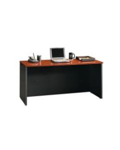 Sauder Via Credenza, Classic Cherry/Soft Black