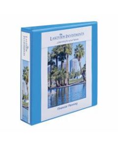Avery Nonstick Heavy-Duty View 3-Ring Binder With EZ-Turn Rings, 1 1/2in D-Rings, 53% Recycled, Light Blue
