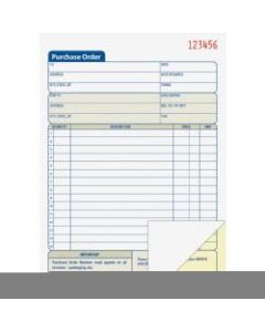 Adams Carbonless Purchase Order Book, 5 9/16in x 8 7/16in, 2-Part, 50 Set Pad