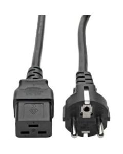 Tripp Lite 8ft 2-Prong Computer Power Cord European Cable C19 to SCHUKO CEE 7/7 Plug 16A 8ft - Cord, 10A (IEC-320-C19 to SCHUKO CEE 7/7) 8-ft."