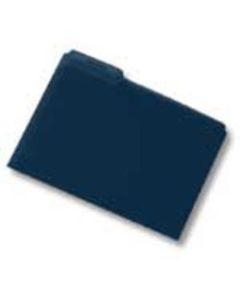 Pendaflex 2-Tone Color Folders, 1/3 Cut, Letter Size, Navy, Pack Of 100