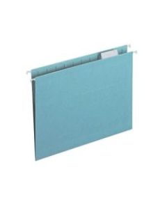 Smead Hanging File Folders With Tabs, Letter Size, Aqua, Box Of 25 Folders