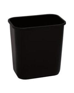 Highmark Wastebasket, 3.25 Gallons, 12-1/4inH x 8-1/2inW x 12inD, Black