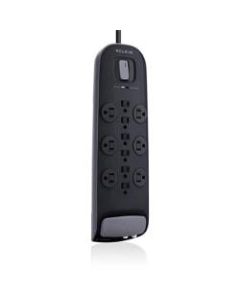 Belkin 12-outlet Surge Protector with 8 ft Power Cord with Cable/Satellite Protection - 12 x AC Power - 1875 VA - 3996 J - 125 V AC Input - Cable TV/Satellite, Phone
