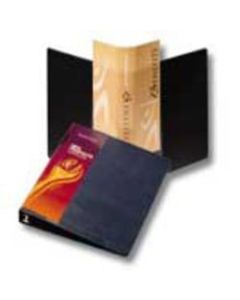 Cardinal SpineVue Locking 3-Ring Binder, 2in Round Rings, Navy