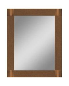 PTM Images Framed Mirror, Accent, Flat Corners, 20inH x 16inW, Natural Wood