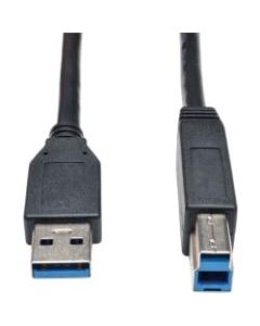 Tripp Lite 10ft USB 3.0 SuperSpeed Device Cable 5 Gbps A Male to B Male Black - USB for Hard Drive, Printer - 640 MB/s - 10 ft - 1 x Type A Male USB - 1 x Type B Male USB - Black"