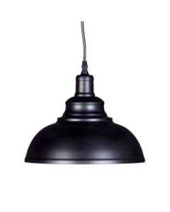 Southern Enterprises Morova LED Bell Pendant Lamp, Matte Black