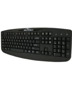 Seal Shield Silver Storm Wired Washable Keyboard, Black, STK503P