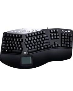 Adesso Tru-Form PCK-308UB Pro Contoured Ergonomic Keyboard, Black