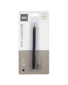 Office Depot Brand Security Counter Pen With Antimicrobial Protection, Refill, Medium Point, 1.0 mm, Black Ink