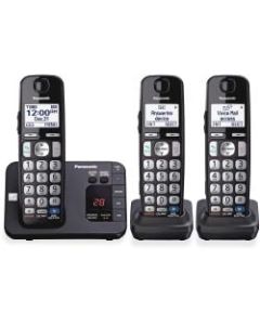 Panasonic KX-TGE233B Expandable Digital Cordless Answering System with 3 Handsets