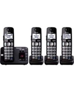 Panasonic KX-TGE234B Expandable Digital Cordless Answering System with 4 Handsets