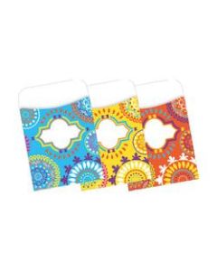 Barker Creek Peel & Stick Library Pockets, 3 1/2in x 5 1/8in, Moroccan, Pack Of 30
