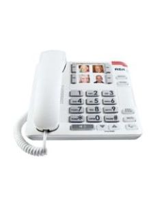 RCA Corded Phone With Enhanced Visual Ringer, 1123-1WTGA