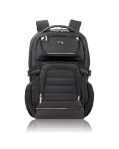Solo New York Arc Backpack with 17.3in Laptop Pocket, Black/Tan