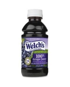 Welchs 100 Percent Grape Juice - Grape Flavor - 10 fl oz (296 mL) - 24 / Carton