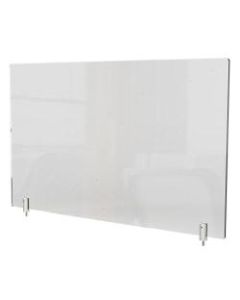Ghent Partition Extender, With Screws, 24inH x 24inW x 13/16inD, Clear