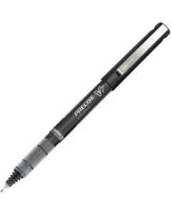Pilot Precise V7 Premium Capped Rolling Ball Pens, Bar Coded, Fine Point, 0.7 mm, Clear Barrel, Black Ink, Pack Of 12 Pens