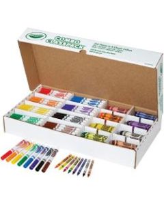 Crayola Crayons And Markers Combo Classpack, Assorted Colors, Box Of 256
