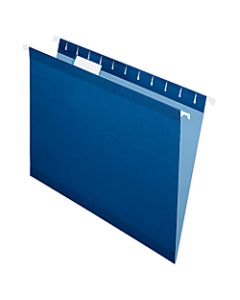 Pendaflex Premium Reinforced Color Hanging Folders, Letter Size, Navy, Pack Of 25
