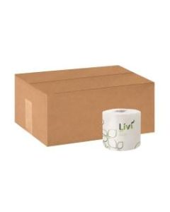 Livi Solaris 2-Ply Toilet Paper, 500 Sheets Per Roll, Pack Of 96 Rolls
