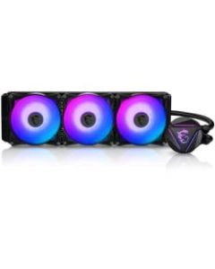 MSI MAG CORELIQUID 360R - 3 x 120 mm - 78.7 CFM - 34.3 dB(A) Noise - Liquid Cooler Cooler - Dual Ball Bearing - 3-pin Pump